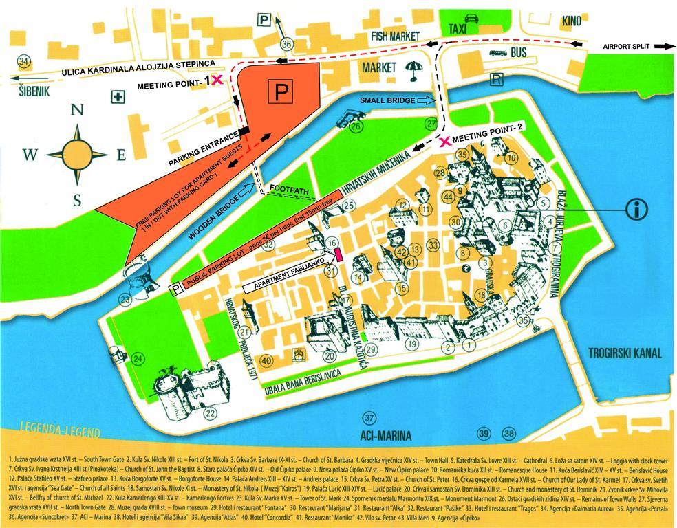 Apartment Fabijanko Oldtown Trogir Zewnętrze zdjęcie